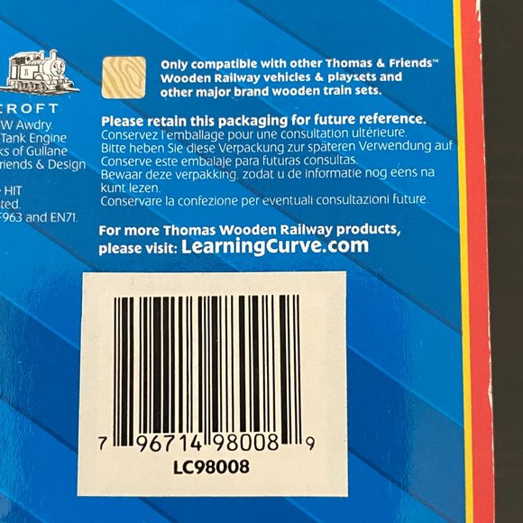 Learning Curve Thomas & Friends Wooden Railway RHENEAS #LC98008 *RARE* 2008 - Picture 15 of 15